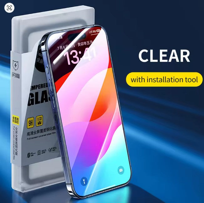 2 מגני מסך SMARTDEVIL לאייפון 17 – זכוכית מחוסמת HD, התקנה קלה